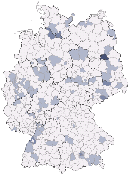 Wohnorte in Deutschland